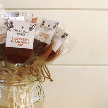 Load image into Gallery viewer, Elderberry & Raw Honey Pop